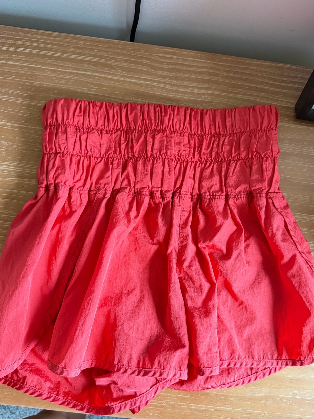 Free People Movement red shorts